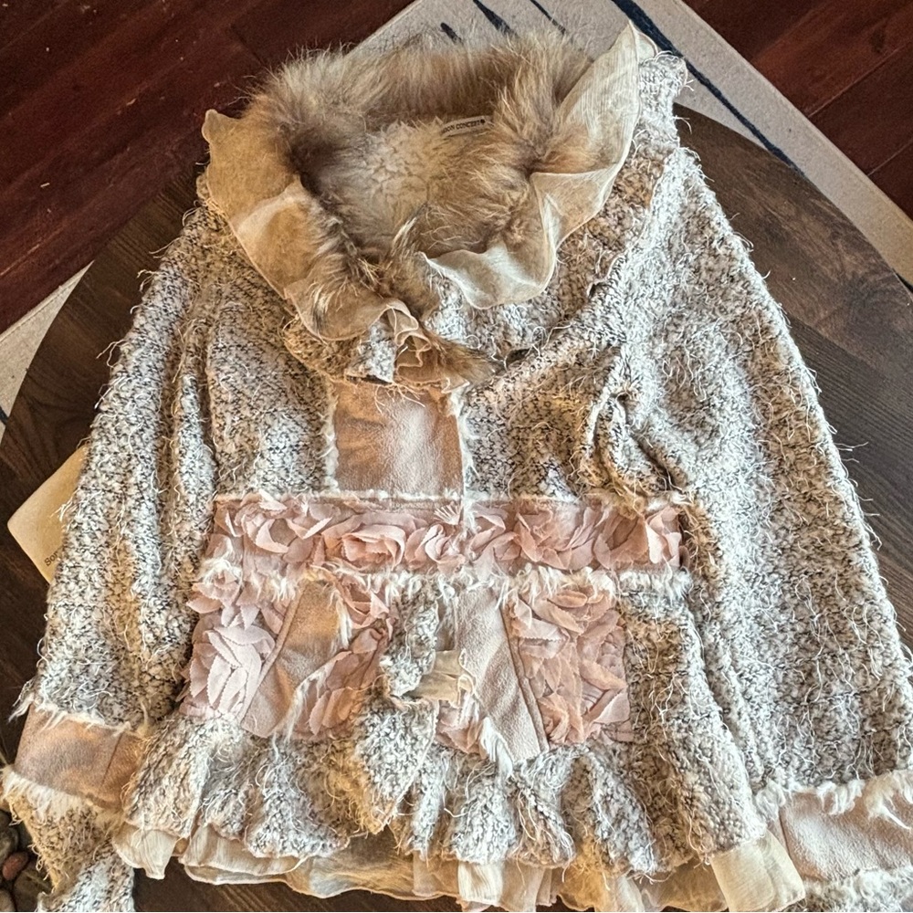 Passion Concept Beautiful, Stylish, Fashion Forward, Faux Fir Trimmed. Small